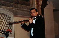 Edison Carranza ed il suo flauto