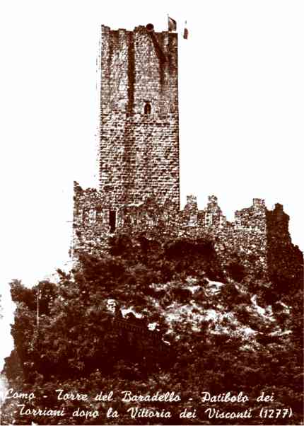 Der Turm des Baradello in Como 