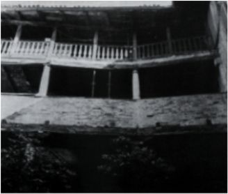 Mendrisio, Palazzo Torriani, la loggia della corte interna