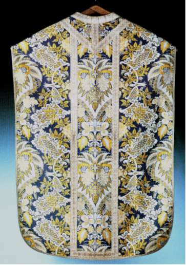 Blaues Messgewand des XIX Jhd.